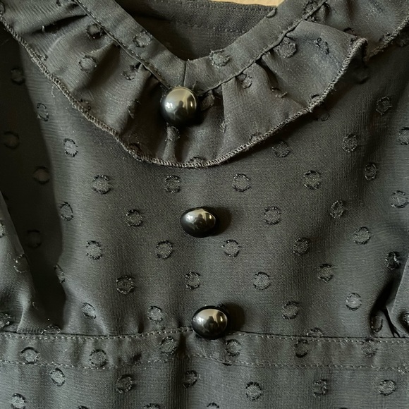 NWT Alice Temperley for Target Black Swiss Dot Ruffle Dress 5 - Picture 3 of 14